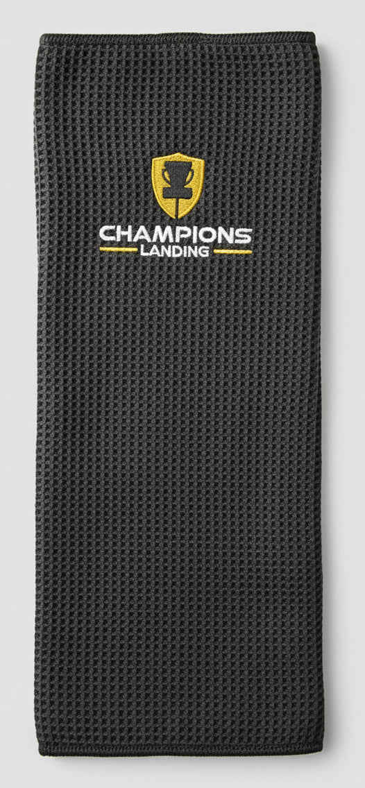 Champs Embroidered Waffle Towel